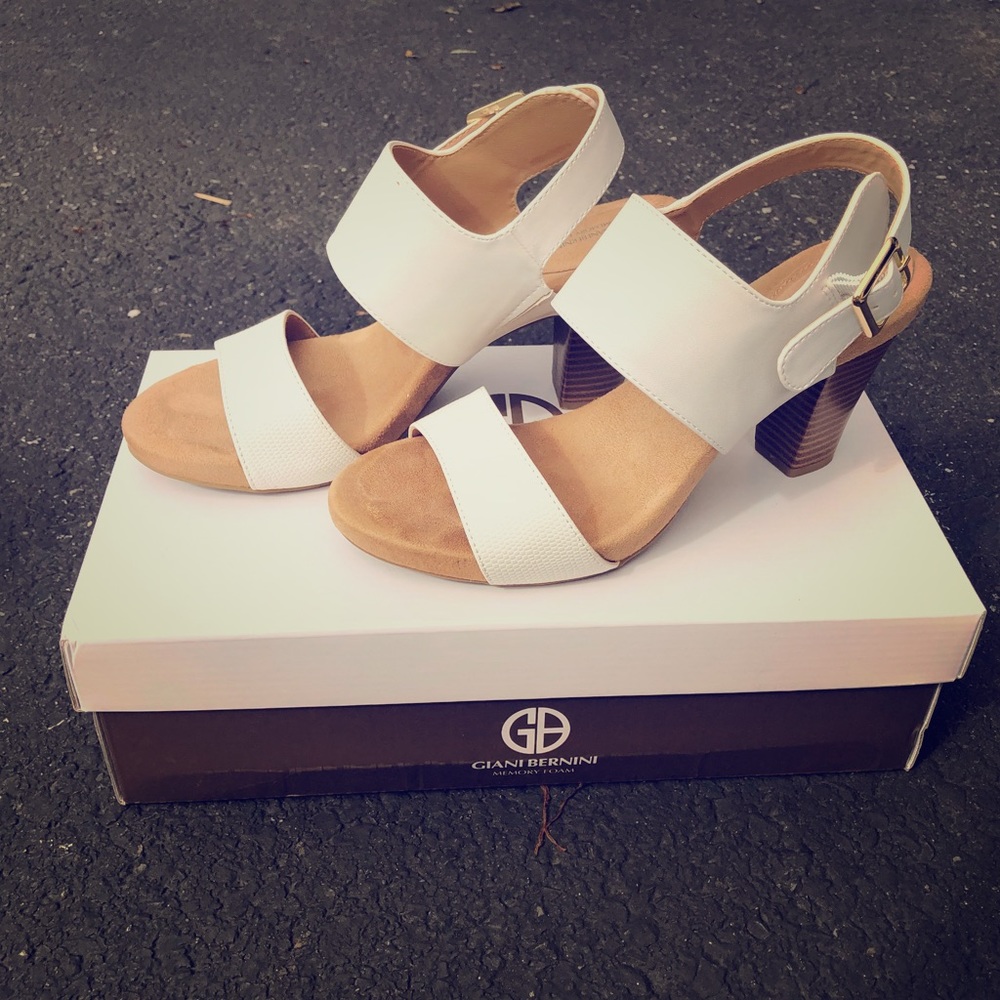 White sandals